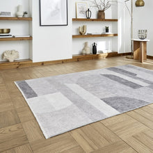 Whisper - Washable Rug - Striped Grey