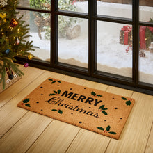 'Merry Christmas' Christmas Coir Door Mat