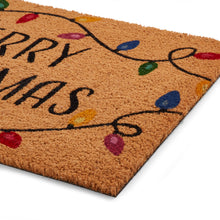 'Christmas Lights' Christmas Coir Door Mat