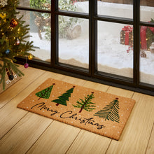'Christmas Trees' Christmas Coir Door Mat