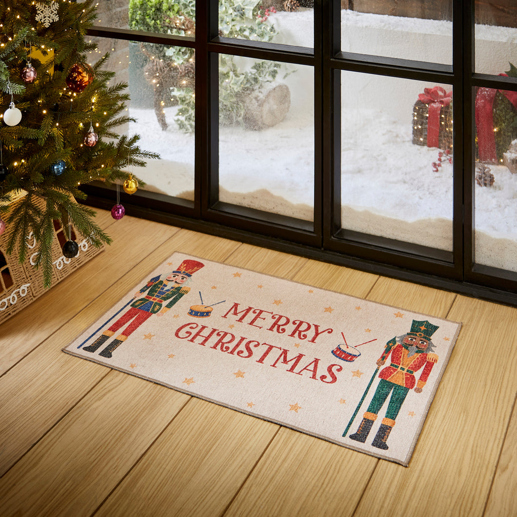 Nutcracker Green door mat