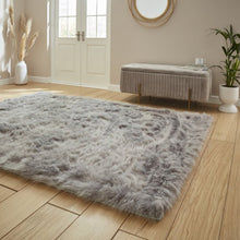 Polar Plush Grey Soft Shaggy Rug