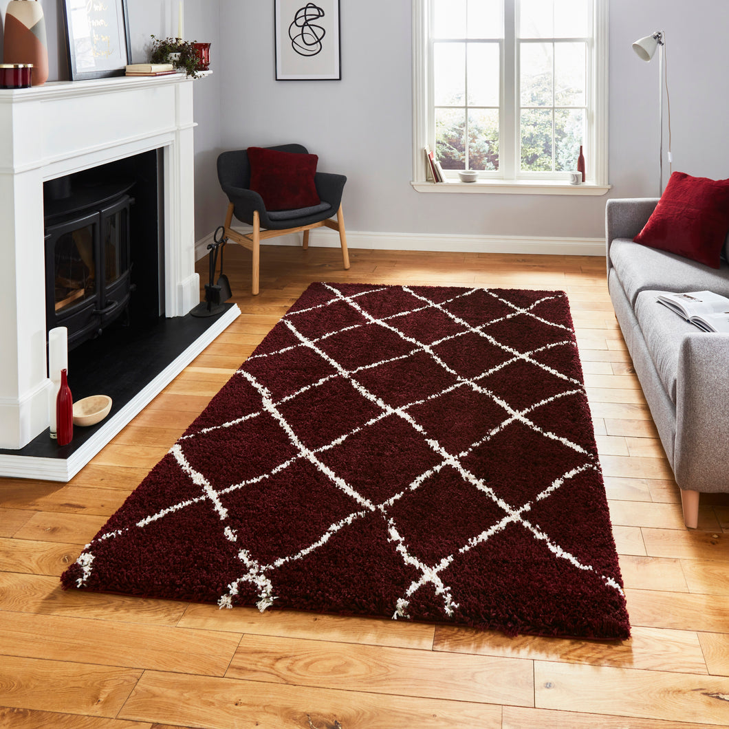 Scandi Berber Red / Cream