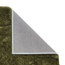Polar Plush Olive Green soft Shaggy Rug