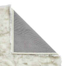 Polar Plush White/Grey Soft Shaggy Rug