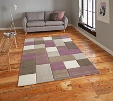 Brooklyn 646 Beige Purple - Perfectly Home Interiors