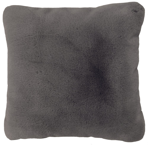 Faux Fur Cushion Grey